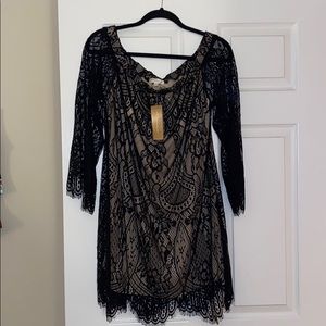 NWT off the shoulder lace dress size L